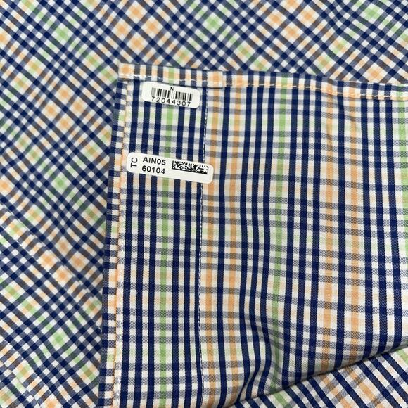 Bugatchi Uomo Mens Dress Shirt Size XL Plaid Classic Fit Button Up Cotton - Picture 6 of 9